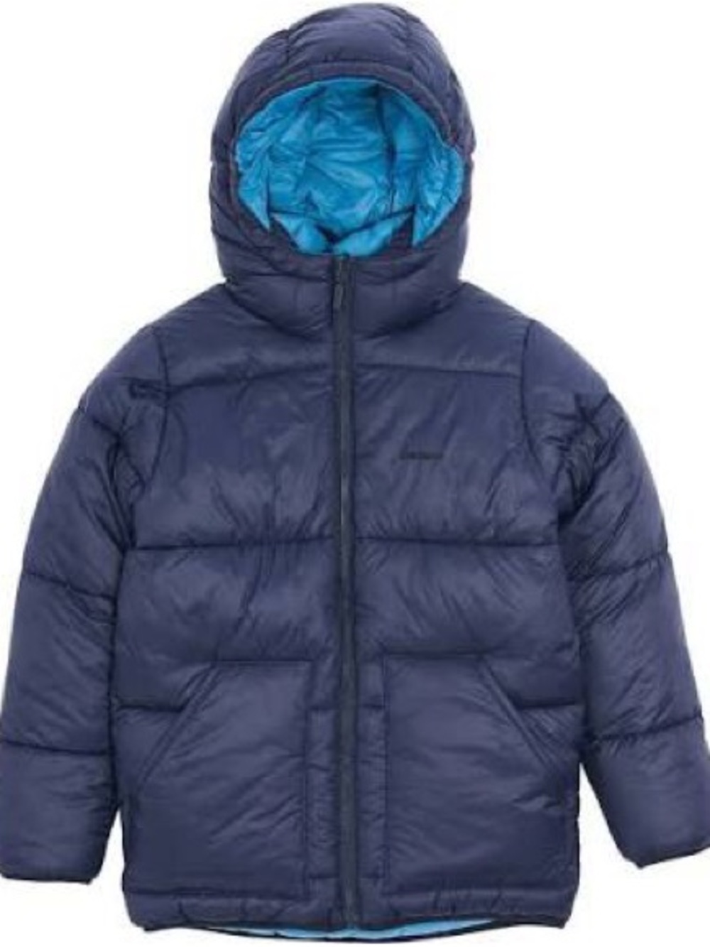 Barbour Hike Quilted Jacket Reversible Puffer Coat Size 10/12 Teal Navy
